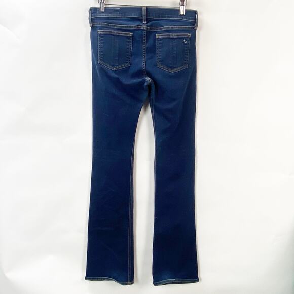 rag & bone Peyton Stiletto Bootcut Jeans Low Rise Dark Wash DenimWomen's 27 - Picture 5 of 13